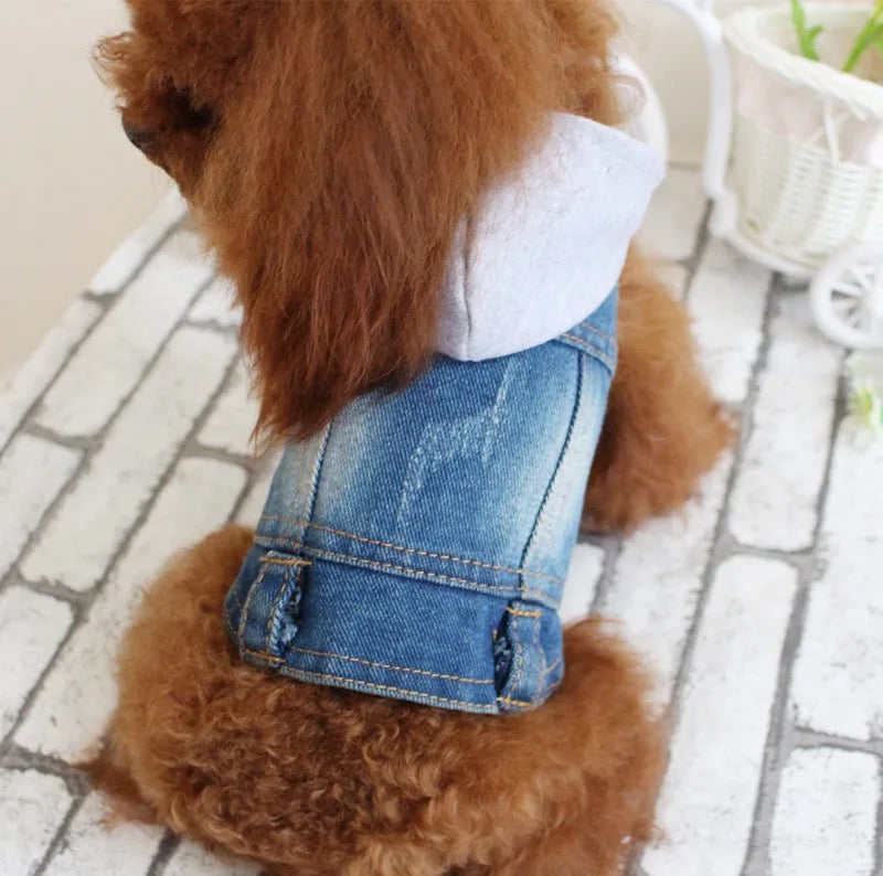 Hoodie Denim Vest